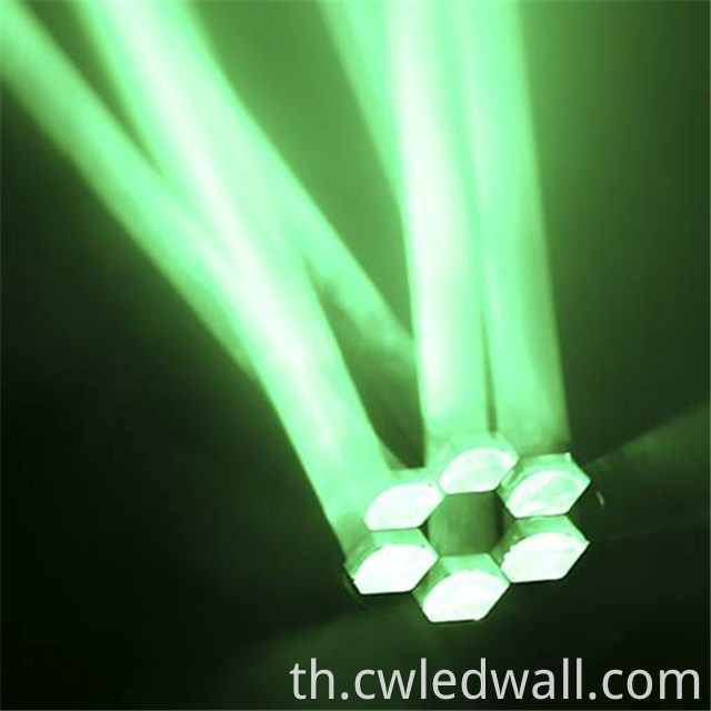 6×15W Mini Bee Eye Stage Lights green